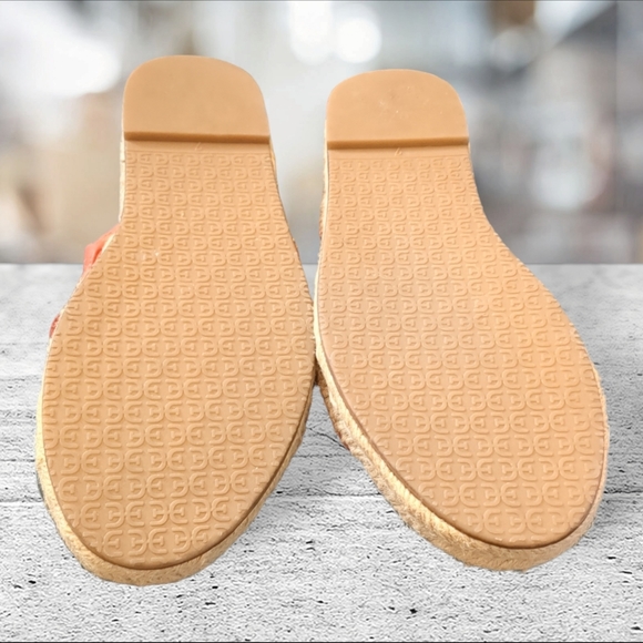 Sam Edelman leather strappy flip flop/sandals/ espadrilles slides size 7 - Picture 12 of 14